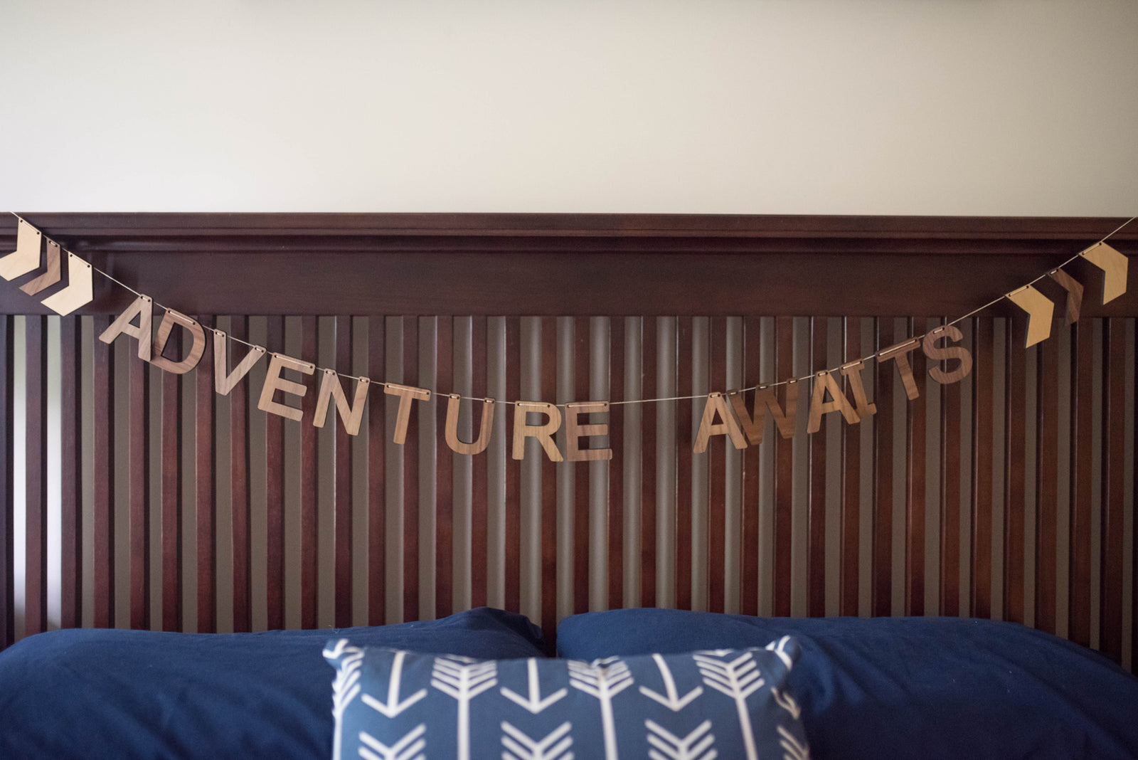 Adventure Awaits Decorative Wall Wooden Bunting from Smiling Tree Toys