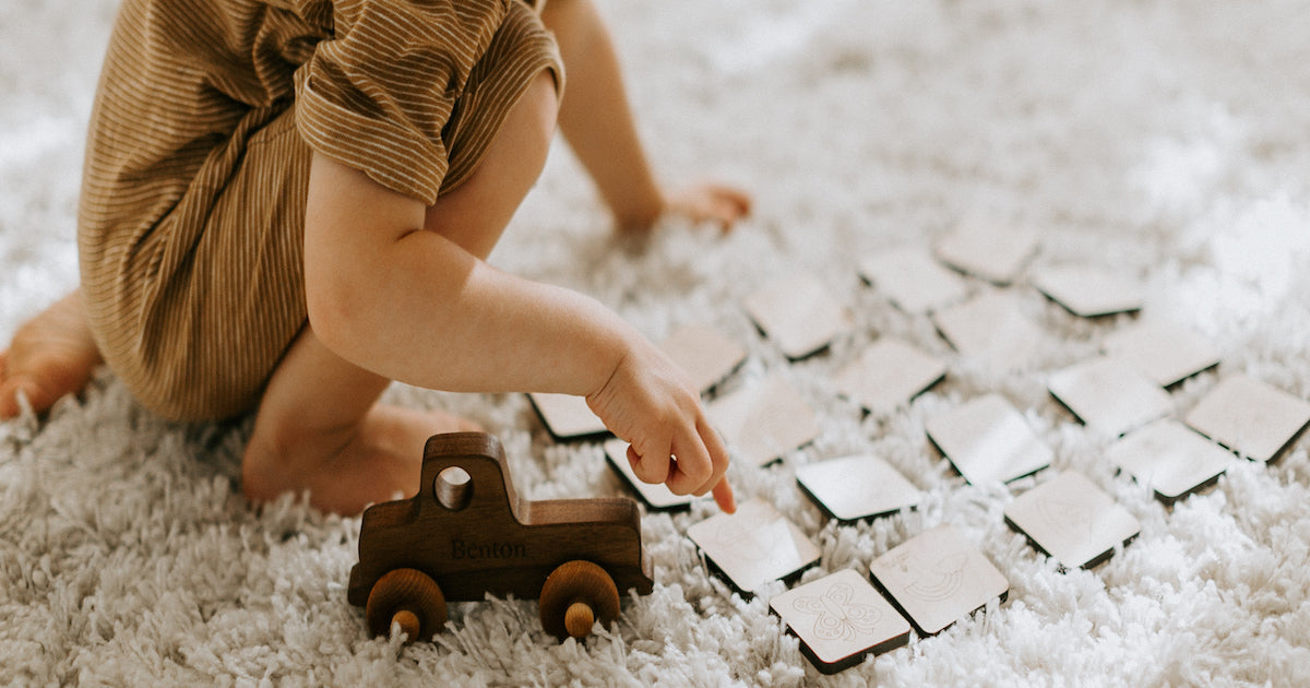 Memory Matching Game Old School Truck handmade wooden toy and gifts for toddlers preschoolers @thenerdyboho Smiling Tree Toys-17