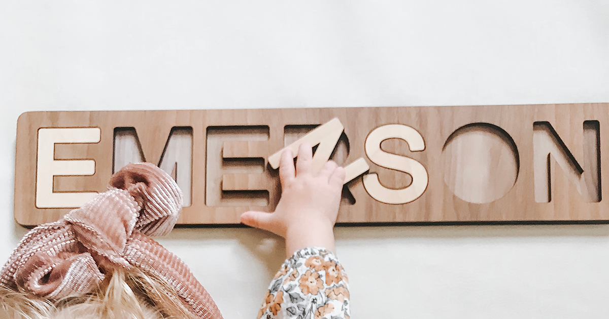 3 Developmental Benefits of a Personalized Name Puzzle
