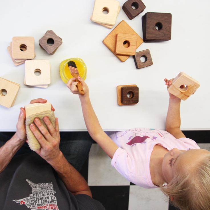 Smiling Tree Toys homegrown organic oil finish