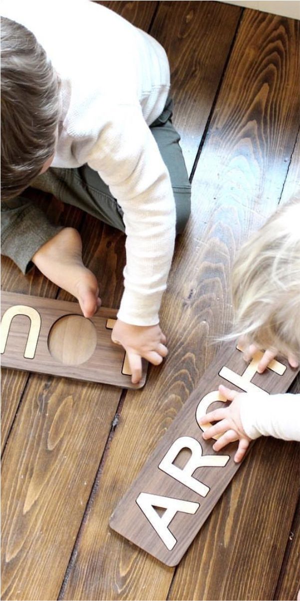 wooden name puzzles made in the USA