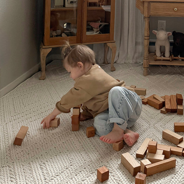 Wooden Building Blocks – 50 Piece Set - Smiling Tree