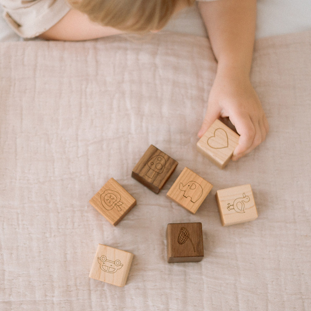 wooden picture alphabet blocks wood blocks for kids