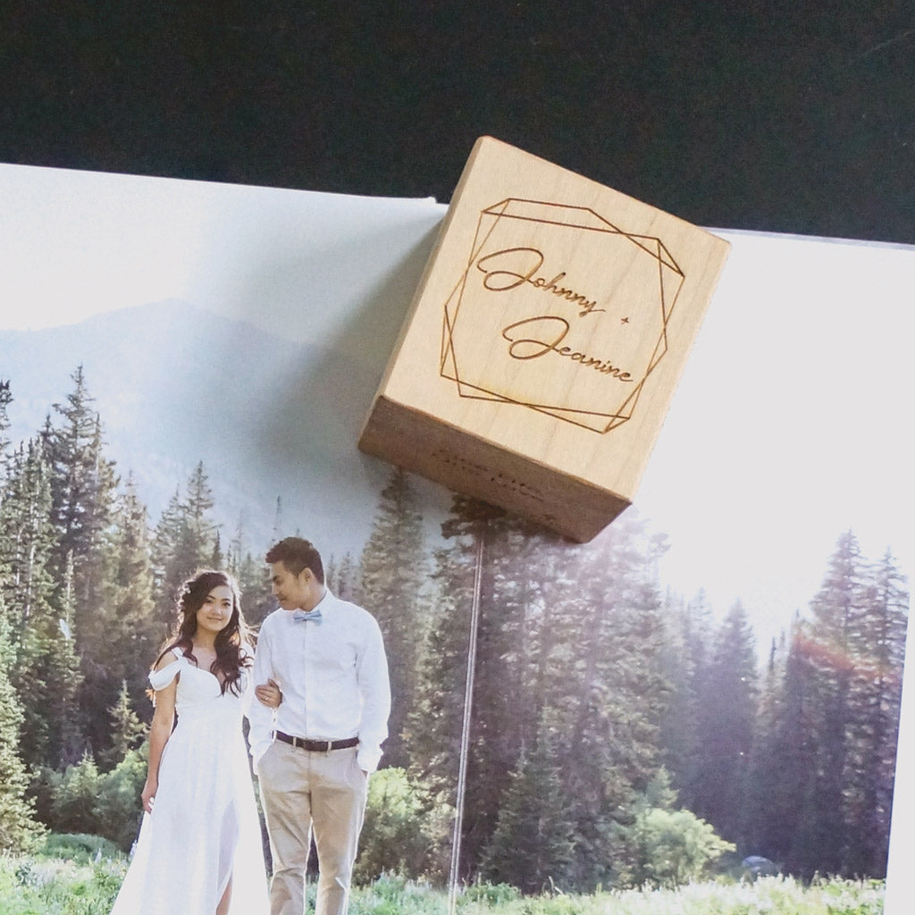 fifth wedding anniversary gift unique personalized wooden keepsake block 5 years marriage husband wife