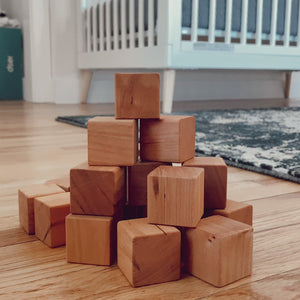 natural wooden block set new baby gift ideas