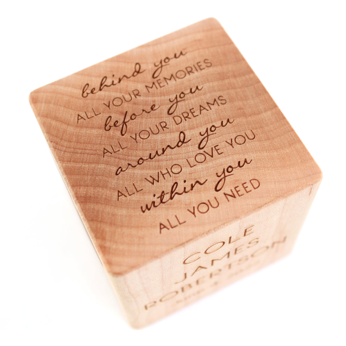High School Graduation keepsake block engraved wooden block personalized graduation gift