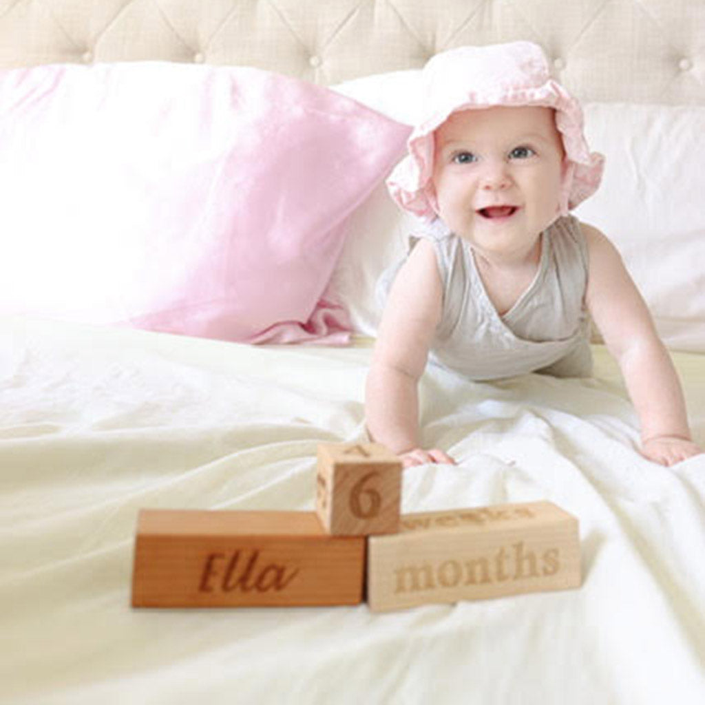 photo prop baby blocks wooden baby blocks age personalized unique newborn gift