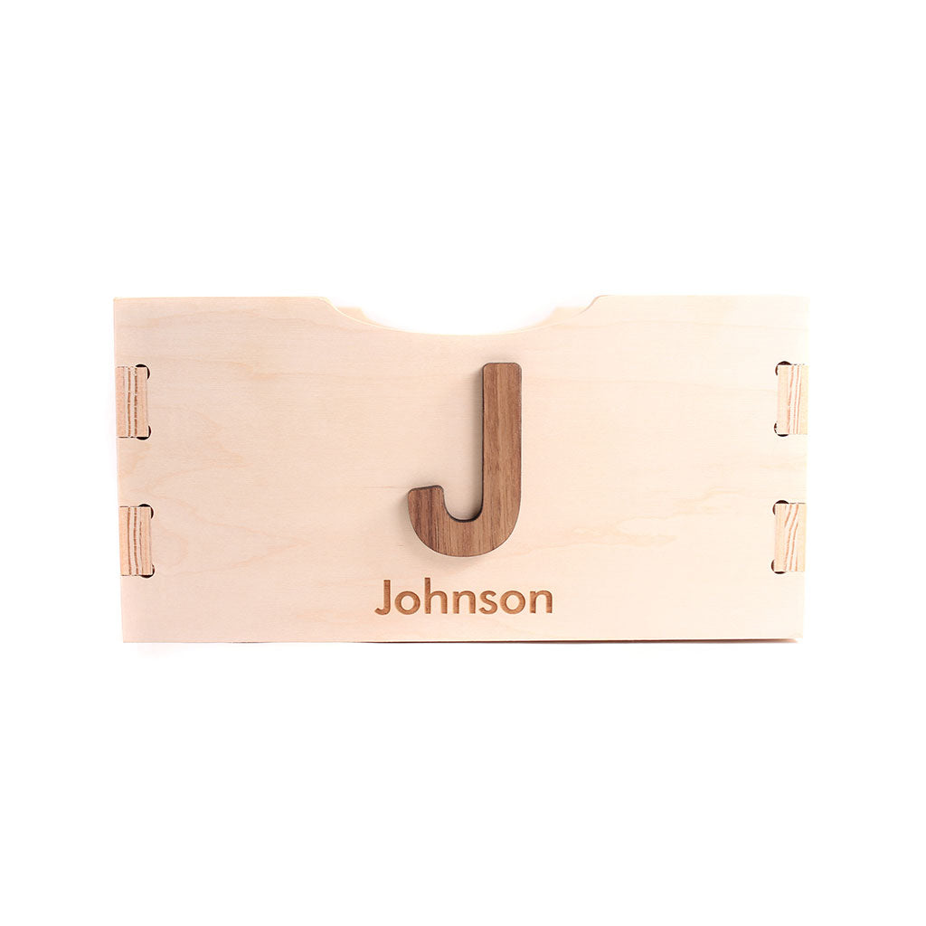 wood toy crate personalized newborn baby gift for kids