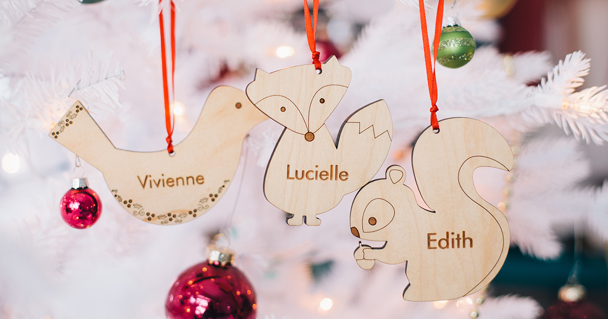 personalized wood ornaments
