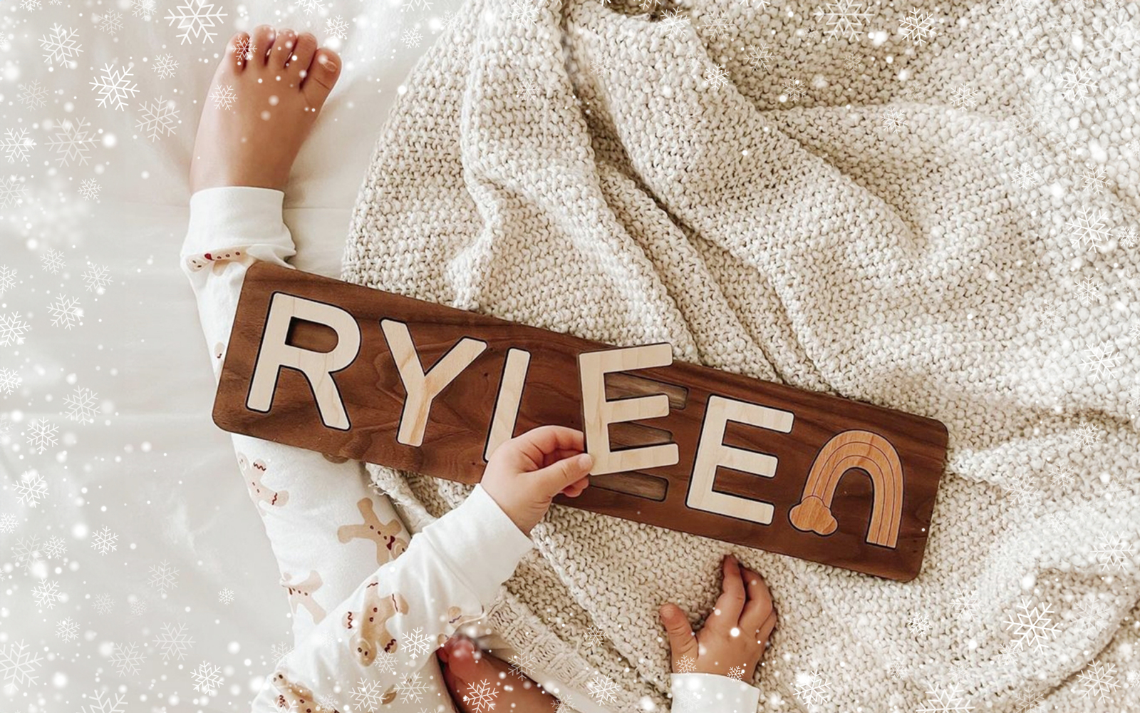Christmas Gifts for toddlers personalized wood toys stocking stuffers for Baby's First Christmas