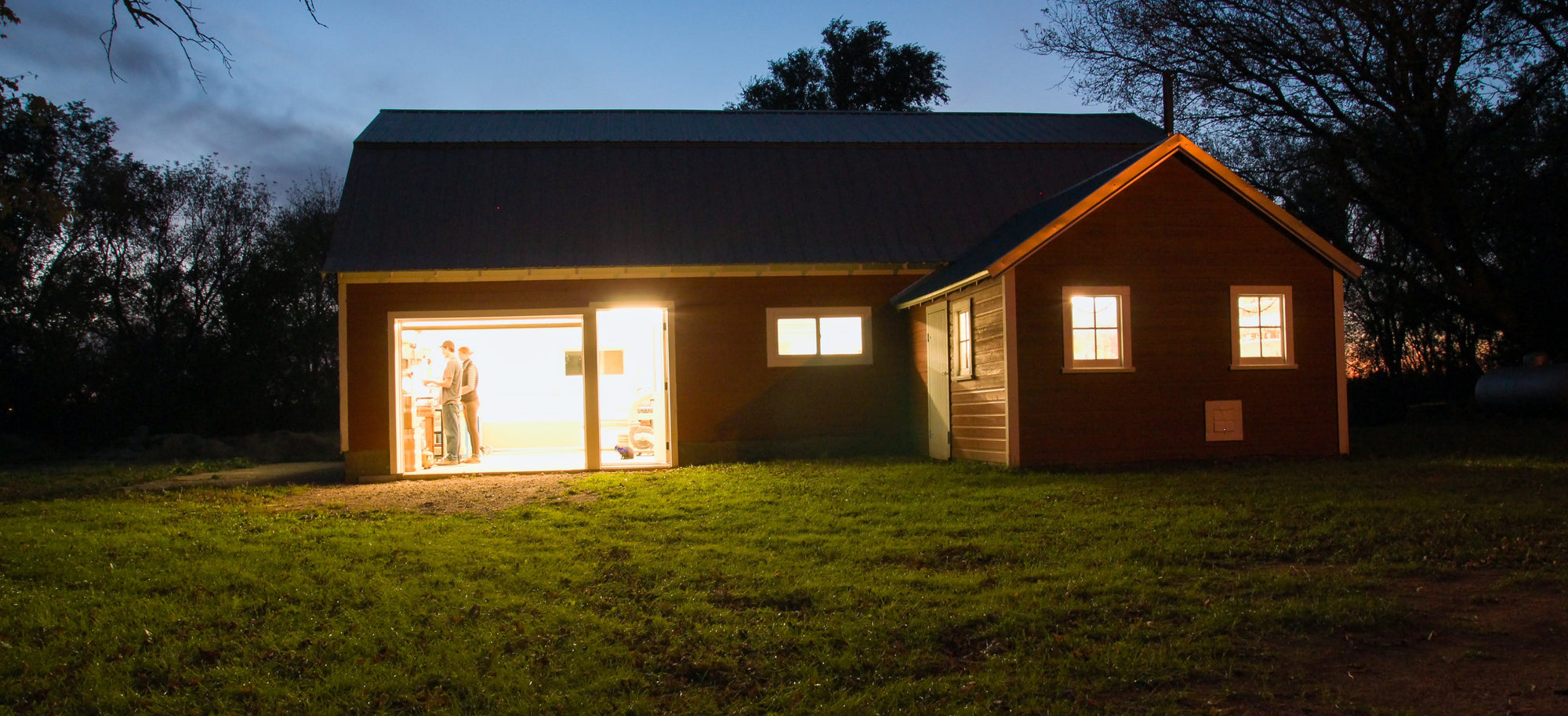 Smiling Tree Toys converted barn wood shop