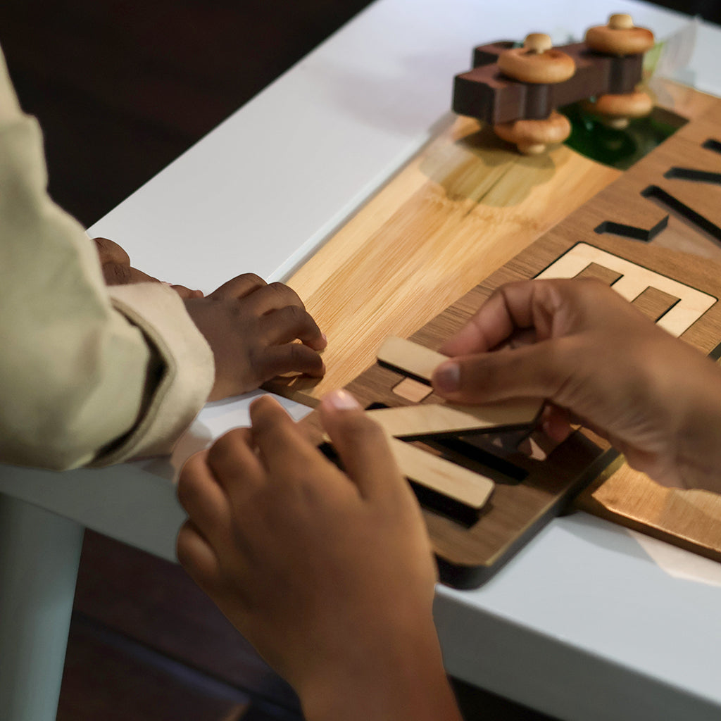 wooden name puzzle made in the USA
