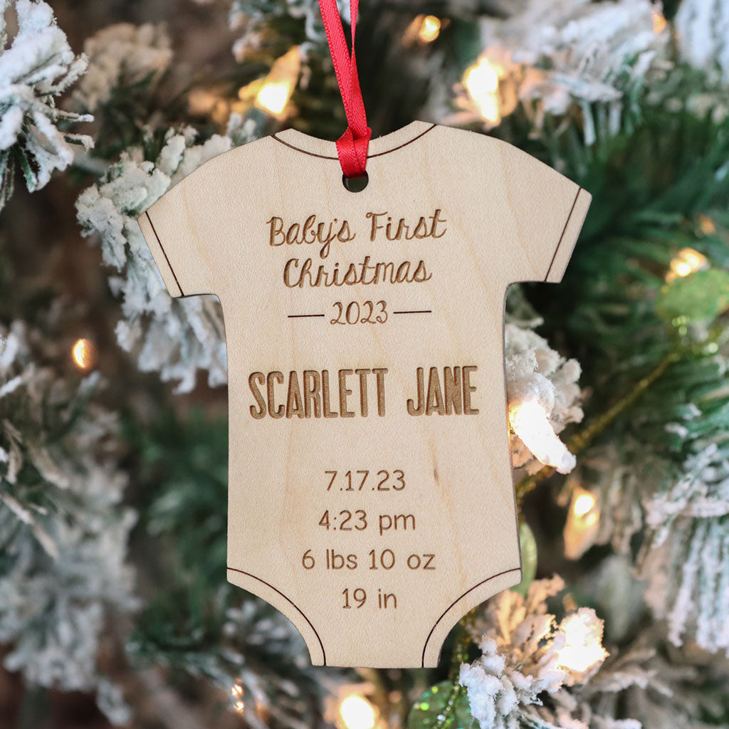 s First Onesie Ornament