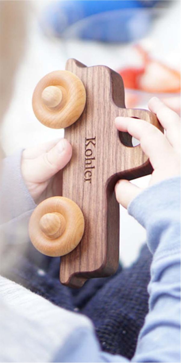 eco-friendly wooden toy truck for boys