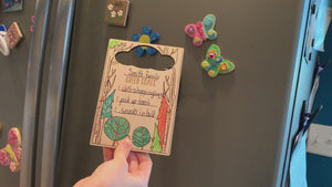 green goals board for eco friendly sustainable living kids activity