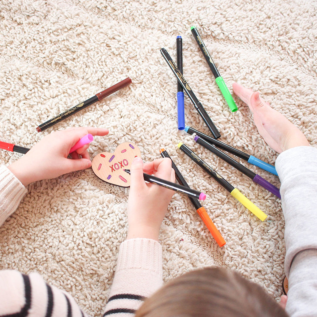 valentine craft for kids wooden candy heart charms