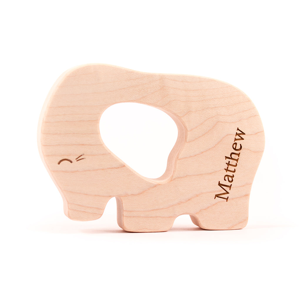 wood teethers for baby natural teething pain relief newborn gift