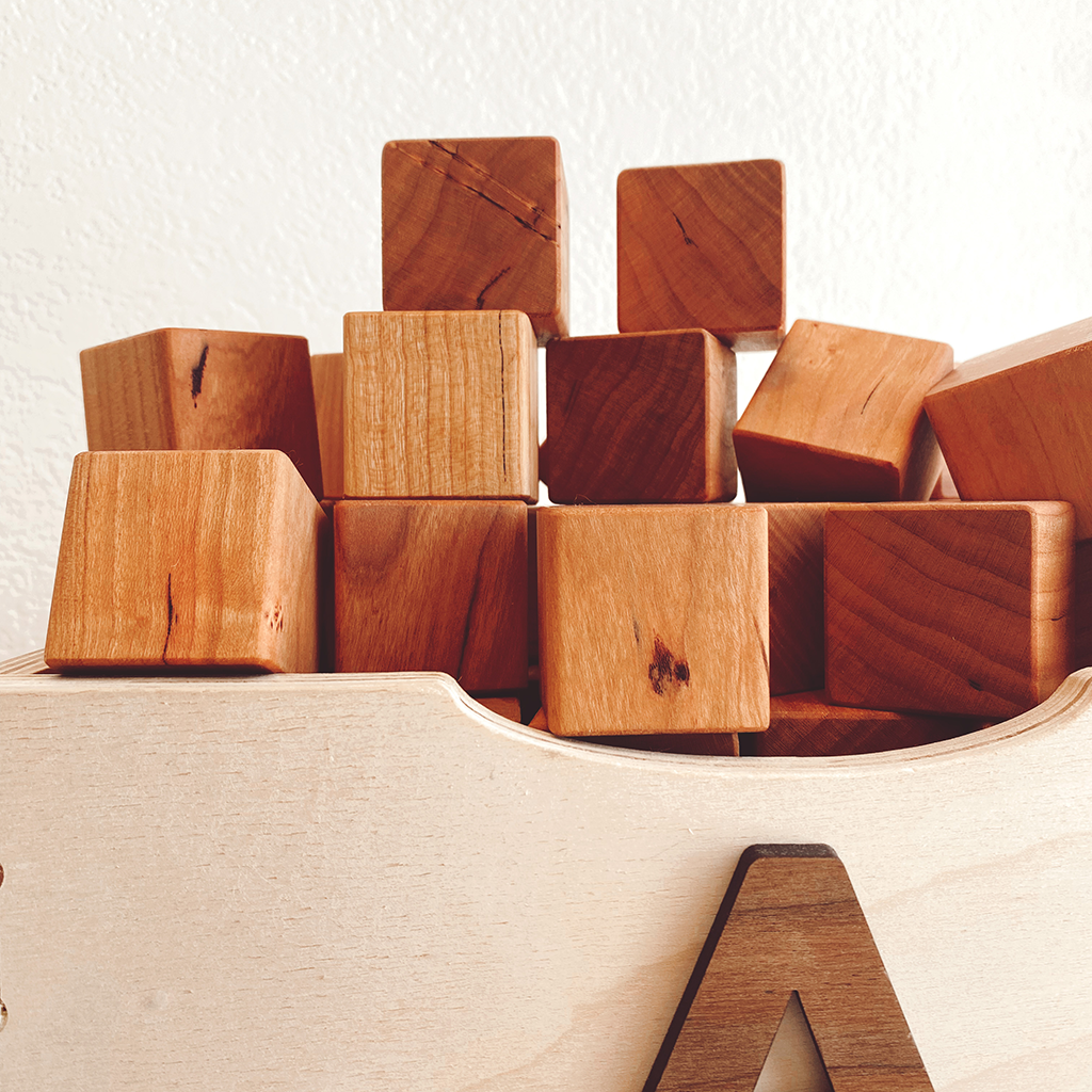 wooden block set new baby gift ideas