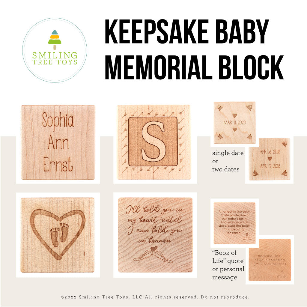 keepsake memorial block baby loss gift for grieving mother baby memorial miscarriage