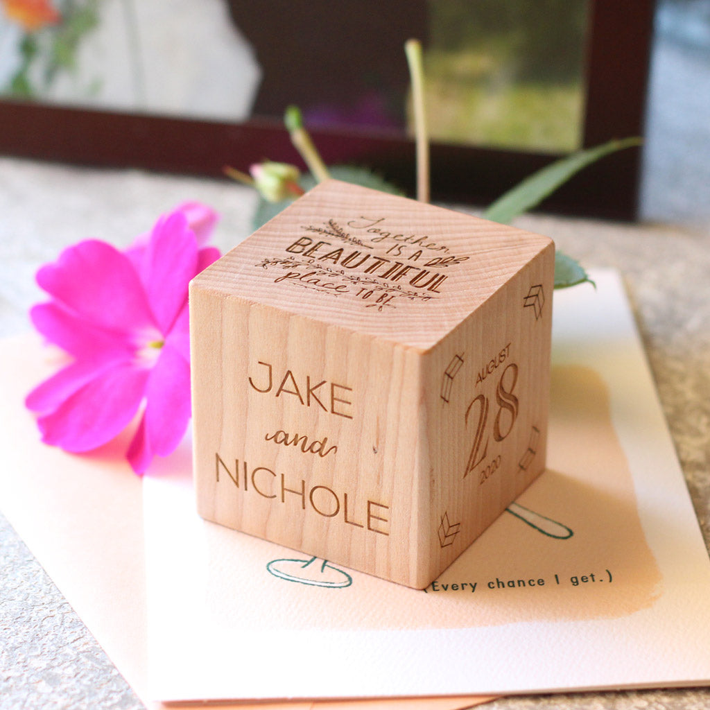 unique wedding gift ideas keepsake block wooden wedding gifts newlywed