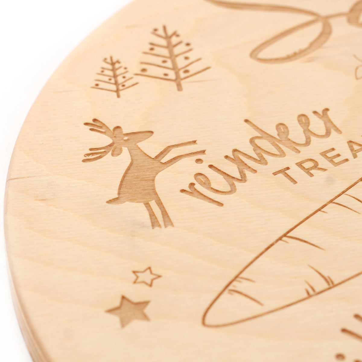 personalized wooden Santa Cookie Plate