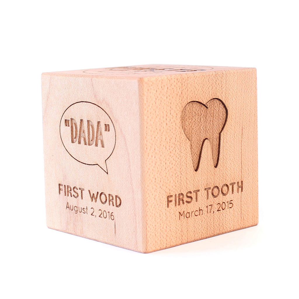 First Birthday Gifts personalized wooden block year of first baby gift ideas