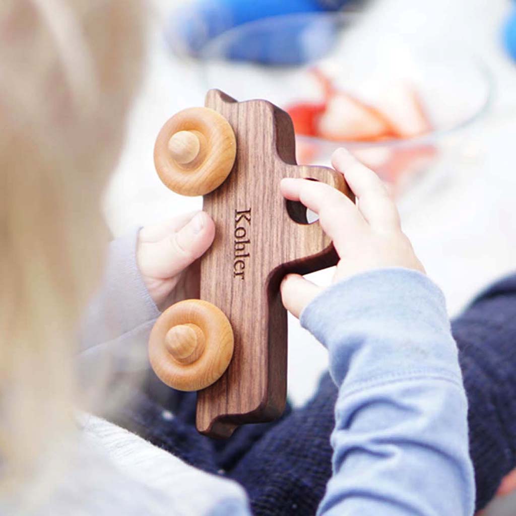 unique baby gifts wooden toy truck for babies