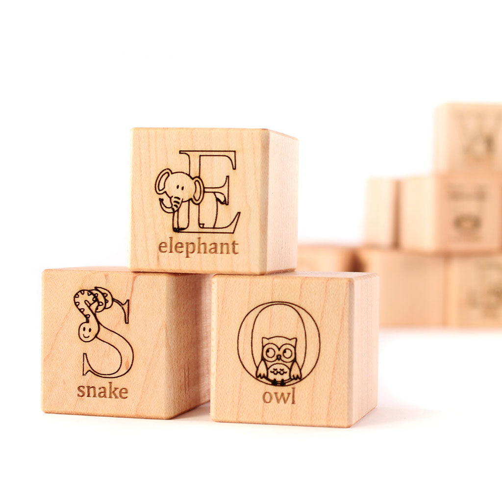 animal alphabet blocks wooden alphabet blocks educational toy for kids