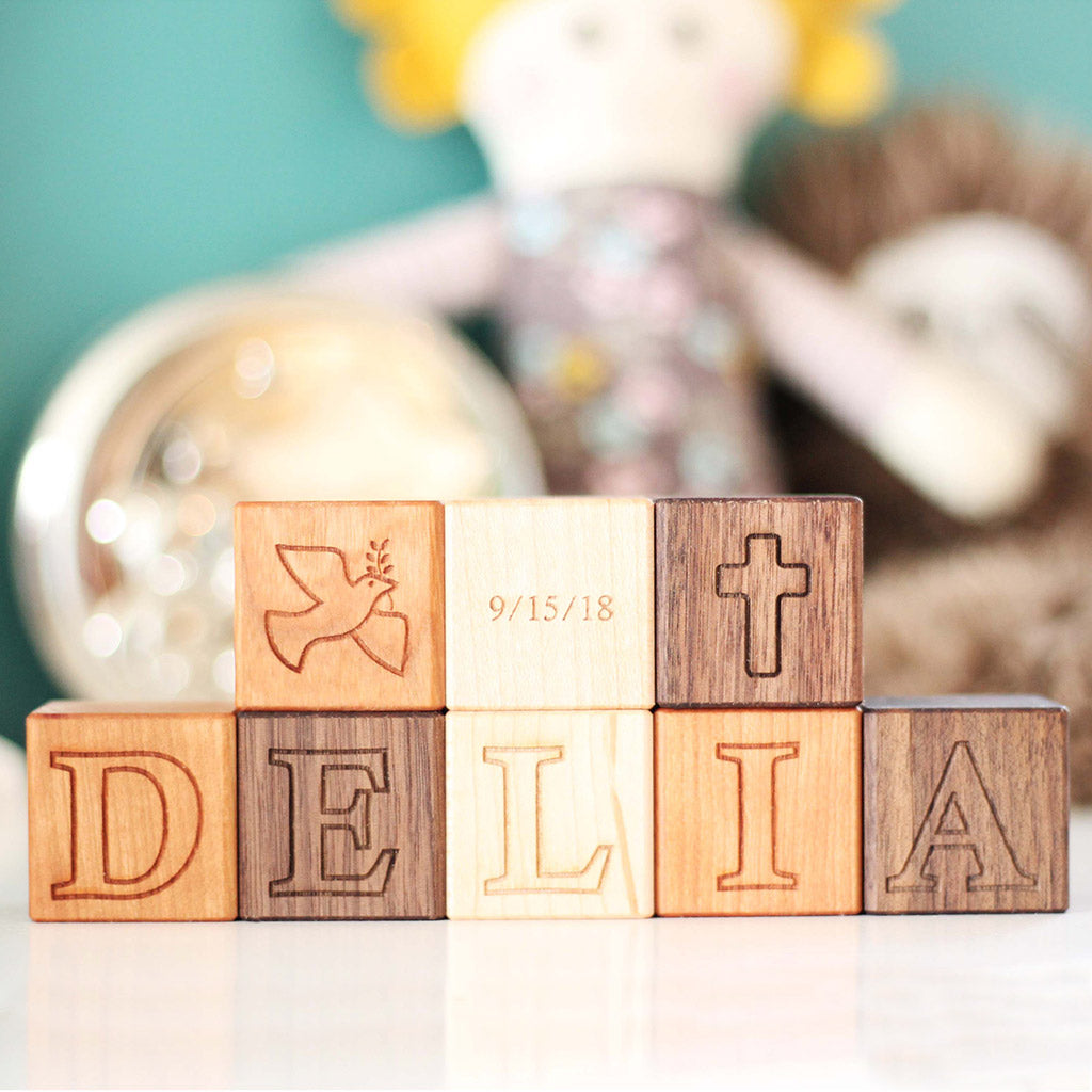 Personalized Wooden Baby Block Baby Blocks Wooden Blocks Name