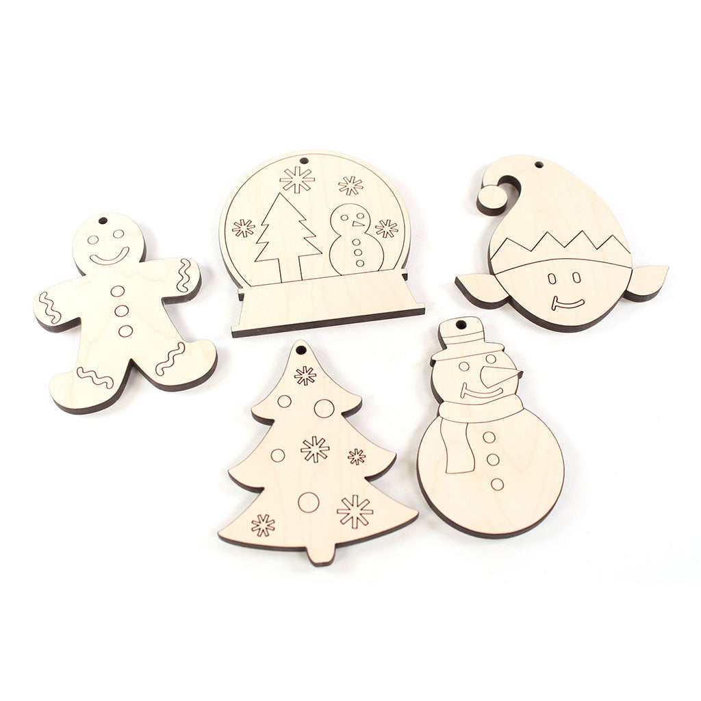 Color Your Own Christmas Ornaments holiday craft for kids handmade gift idea
