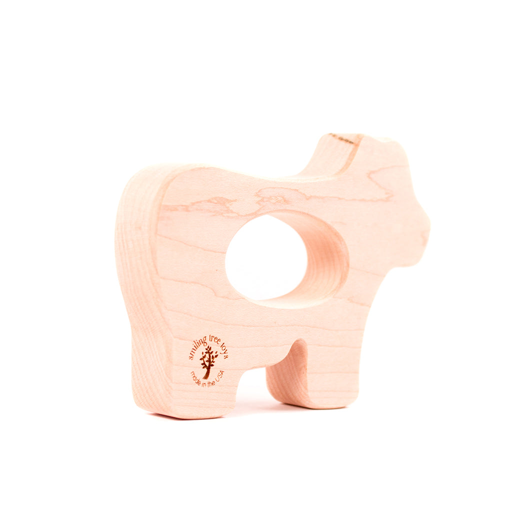 wood teether for baby natural teething pain relief unique newborn gifts