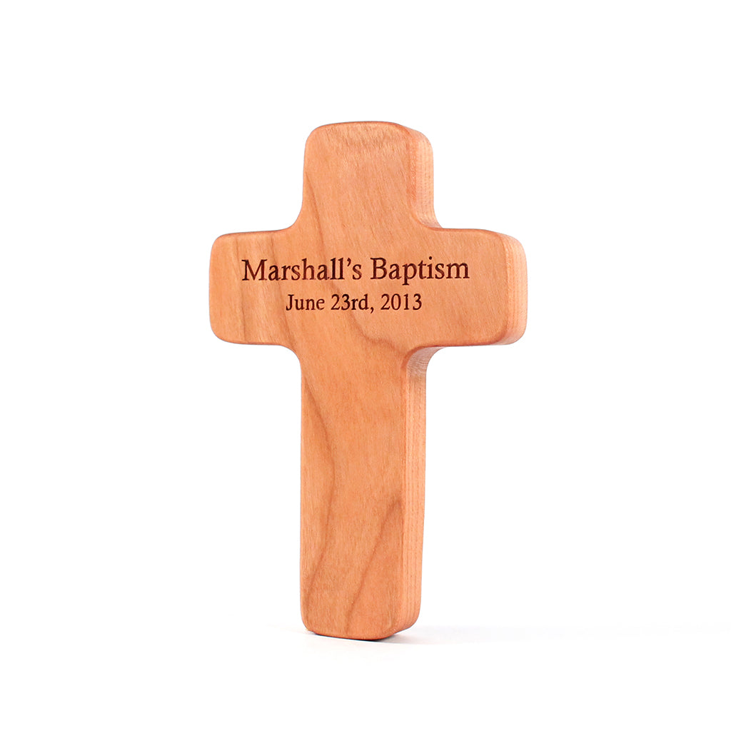 cross rattle wooden rattles for babies personalized baptism gift for baby