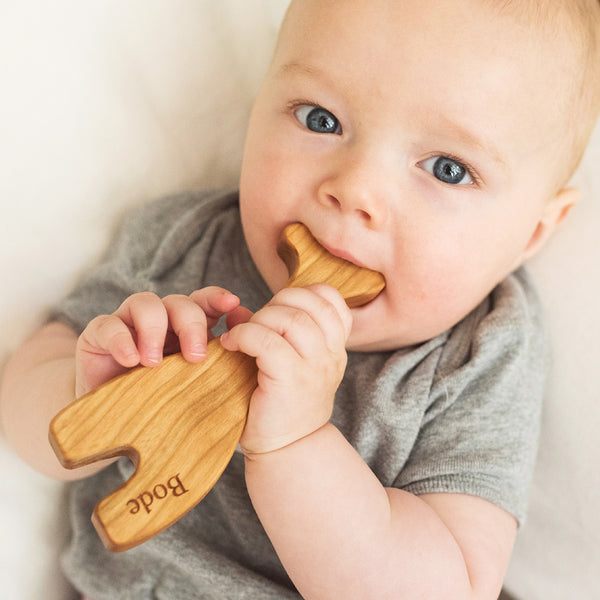 Giraffe Wooden Toy Rattle For Baby | Personalized and Made in the USA ...