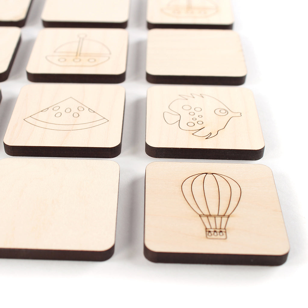 wooden memory game educational wood toy for kids