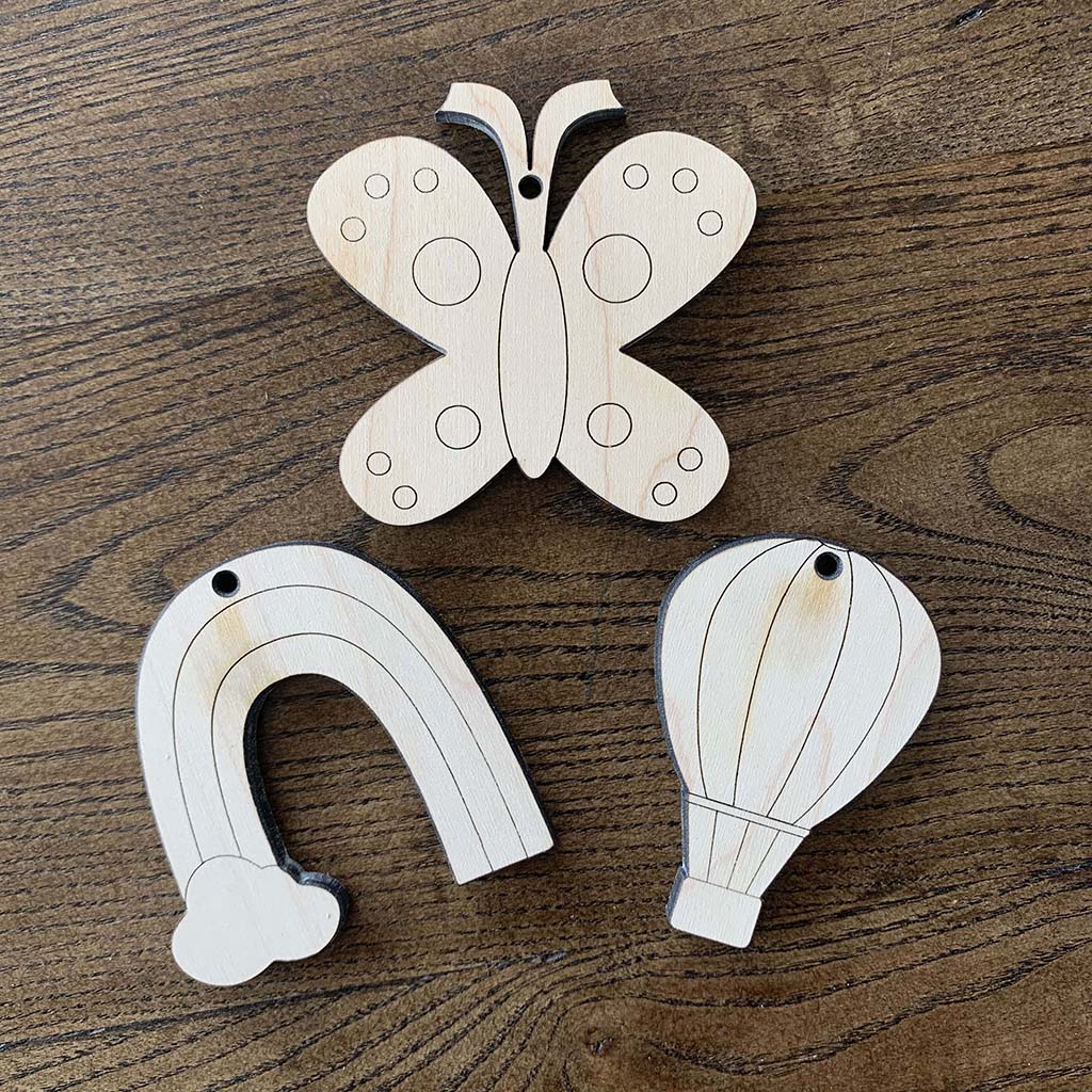 wooden craft for kids color your own cheer up charms