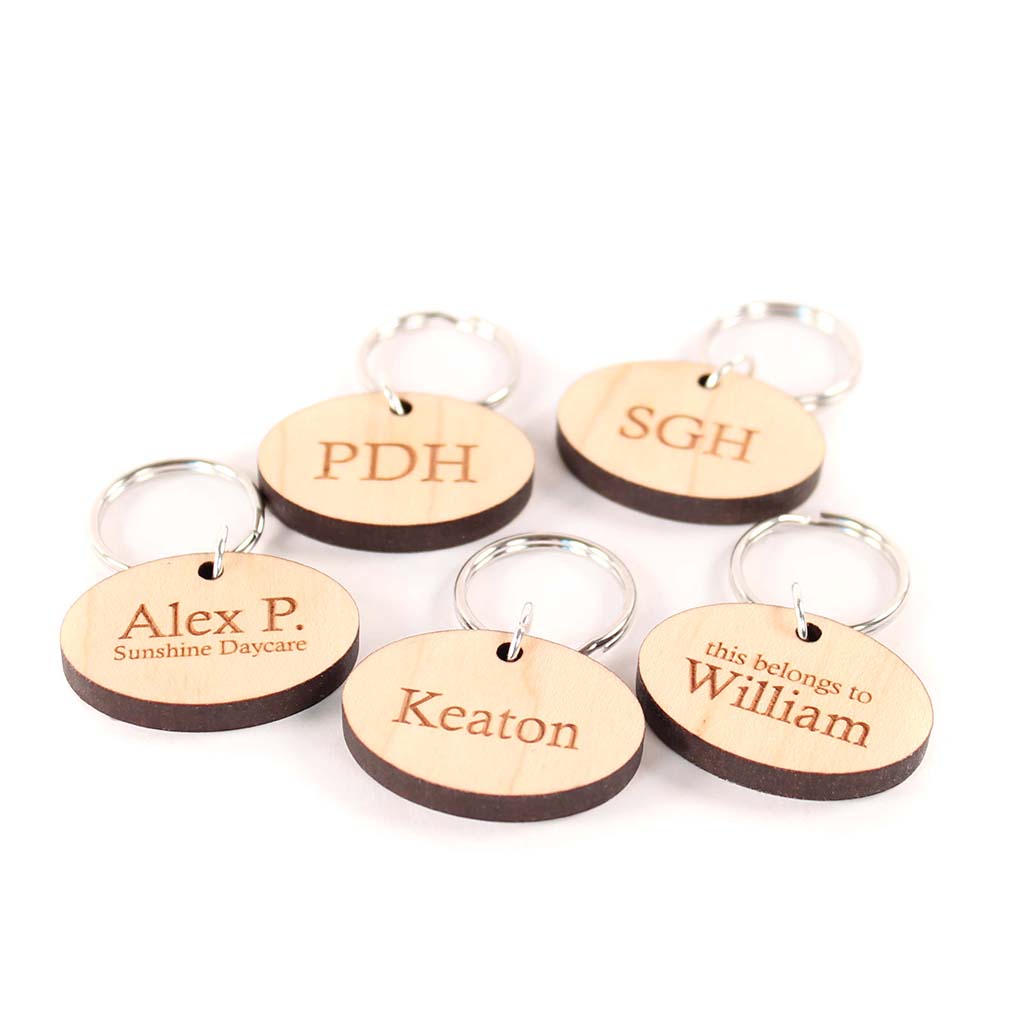 personalized zipper pull charms for kids backpack jacket ID label