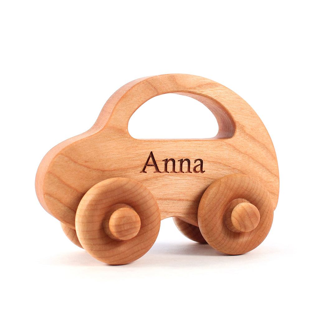 wooden toy car for girls made in the USA
