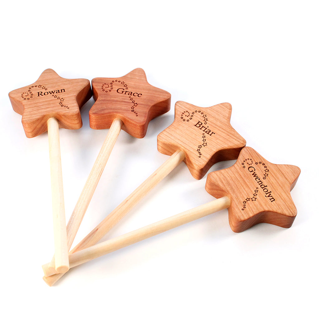 wood wand  personalized toy magic wand toddler girls